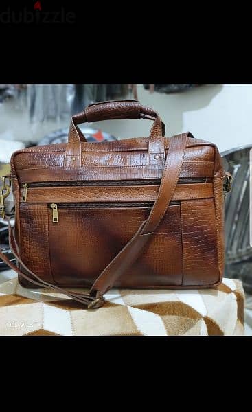 Genuine Branded Leather Business Laptop & Documents Bag 0096898045853 3