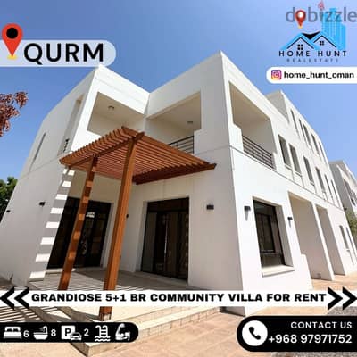 AL QURM | GRANDIOSE 5+1 BR COMMUNITY VILLA FOR RENT