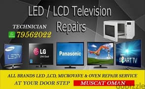 tv led lcd tv repairing fixing home service all muscat 0