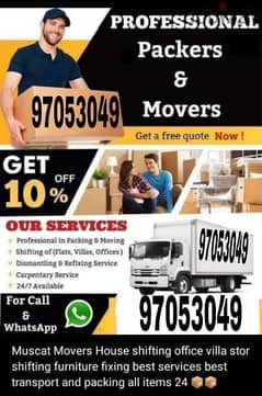 Hou shifting and moving and packing services contact number 97053049 0