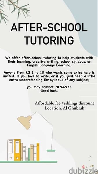 Tuition available from kindergarten to grade 10