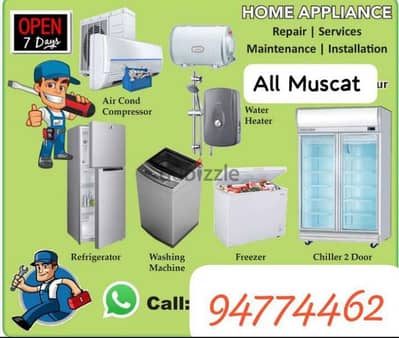 Automatic washing machine and refrigerator and A/C repair and service