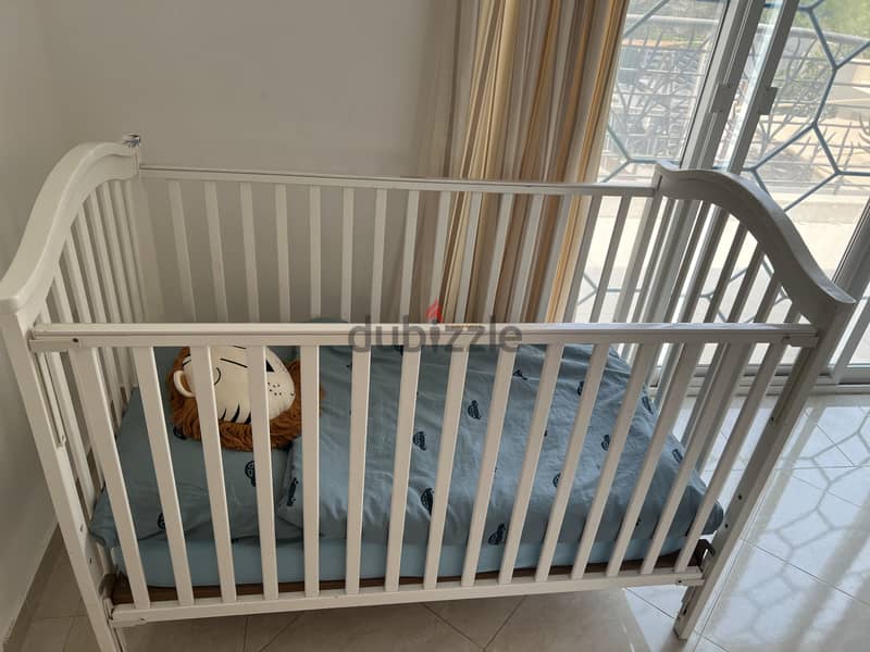 Juniors wooden baby cot bed NEW PRICE 30Rials 3