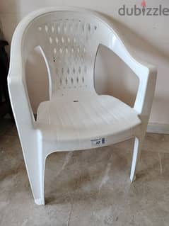 2 plastic chairs