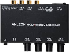 Anleon mx200 stereo line mixer four (BoxPacked) 0