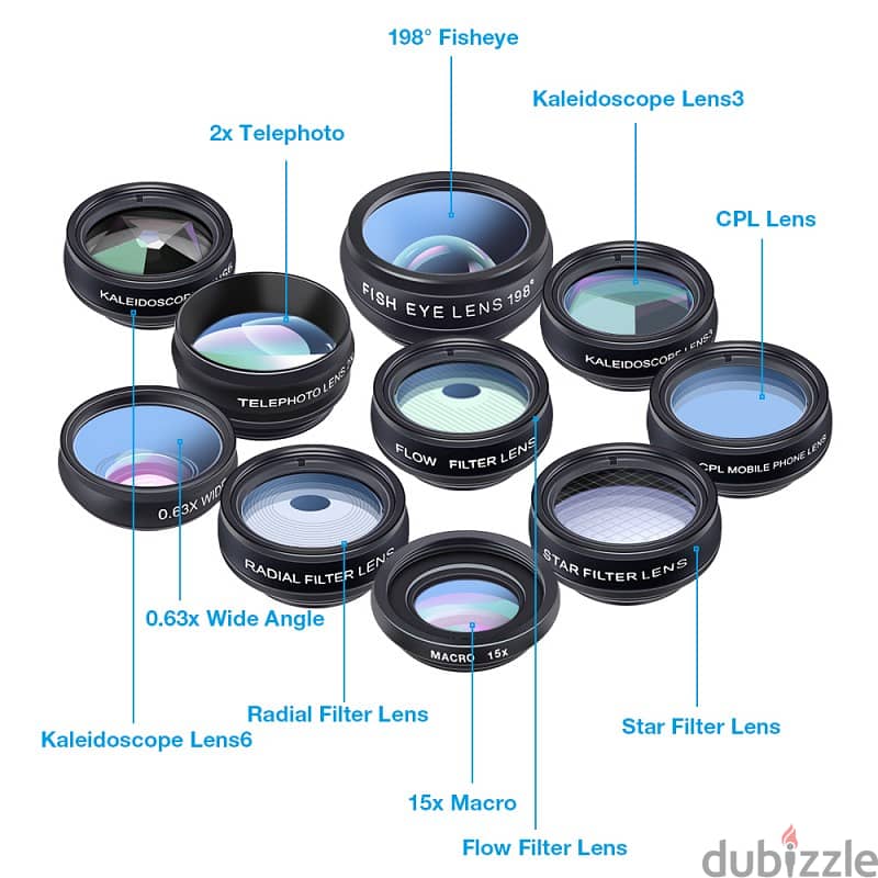 Apexes 10 in 1 mobile lens kit (Box Packed) 1