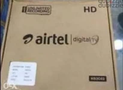 Full HDD Airtel set top box with 6months malyalam tamil telgu kannada