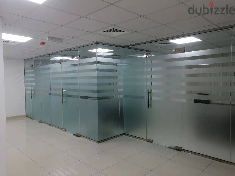 GLASS PARTITION INTERIORS DESIGN & AC DUCT WORK 10