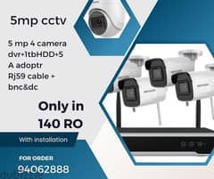 installation Fixing CCTV Cameras 5mp With best Price offer