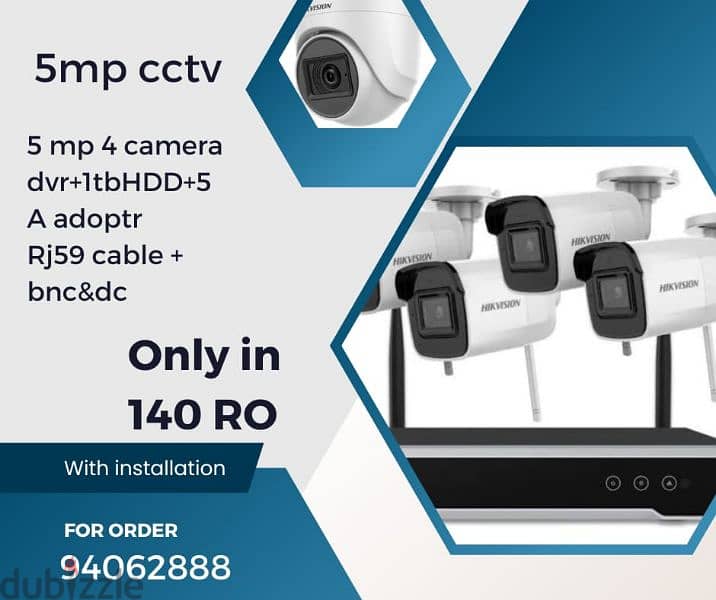 installation Fixing CCTV Cameras 5mp With best Price offer 0