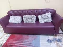 maroon color  sofa 0