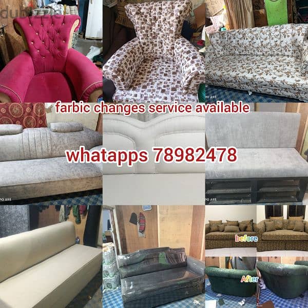 sofas fabric Change services available 10