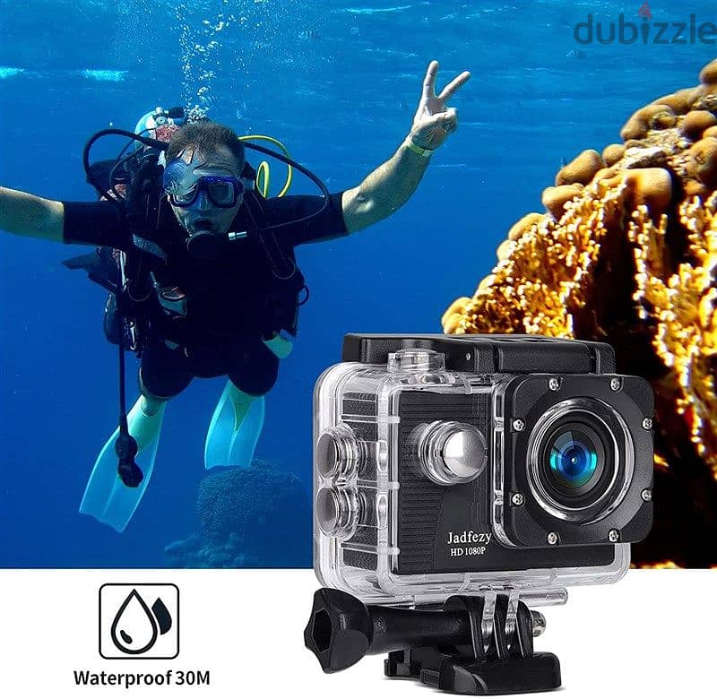 Jadfezy waterproof action camera 1080p (Box-Pack) 2