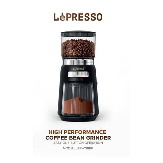 Lepresso High Performance Coffee Bean Grinder LPPWGRBK (Box-Pack) 1