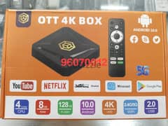4k New Android TV box with 1 year subscription