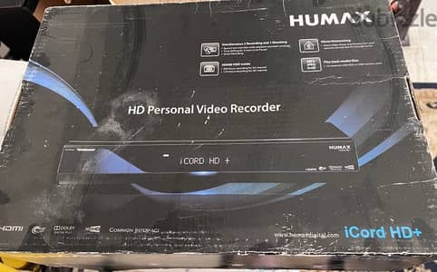 Humax HD+ satalite receiver with storage to record video