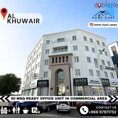 AL KHUWAIR | 90 MSQ READY OFFICE UNIT IN COMMERCIAL AREA
