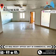 AL KHUWAIR | 105 MSQ READY OFFICE UNIT IN COMMERCIAL AREA