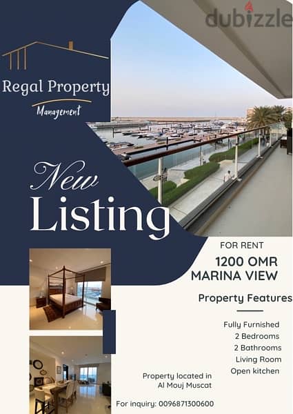 Breathtaking fully furnishfull marina and sea view apartment Muscat. 0