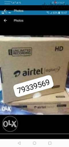 Airtel HD Setop box 6 month subscription all