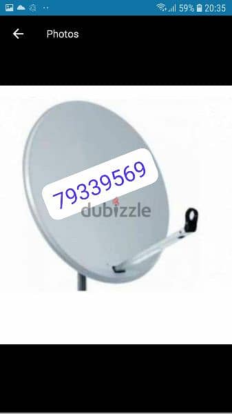 Satellite dish fixing Airtel