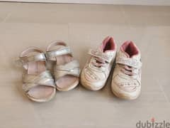 shoes for baby girl size 28 both for 1 omr 0