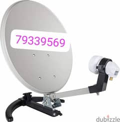 All receiver and Dish antenna installation Airtel ArabSet Nileset