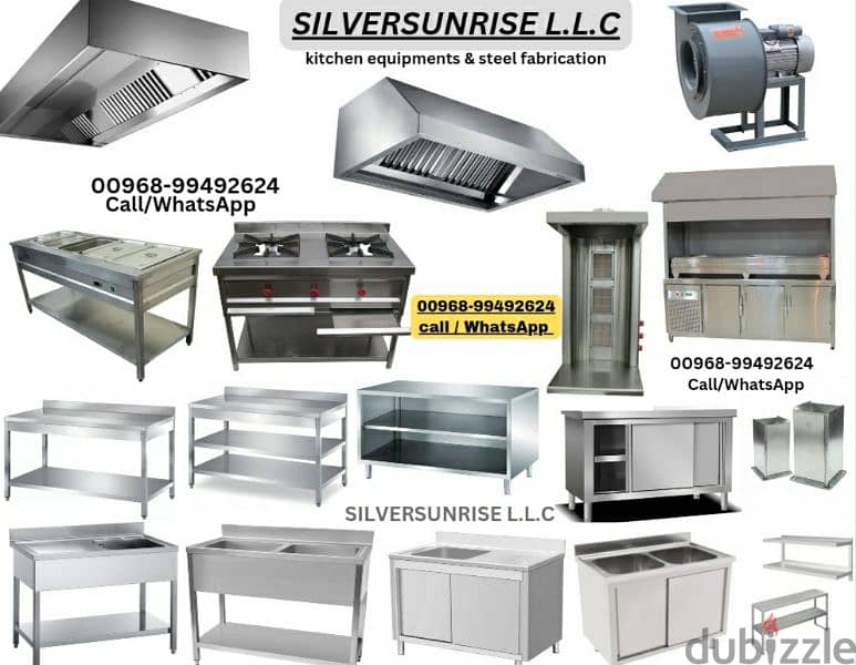 contract stainless steel work for restaurant & coffie shop 1