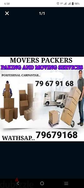 Muscat Mover packer shiffting carpenter furniture  fixing