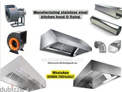 manufacturing stainless steel kitchen hood  & fixing 0