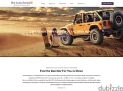 Rental Car Dynamic Website Development, Free Domain, Hosting & Emails