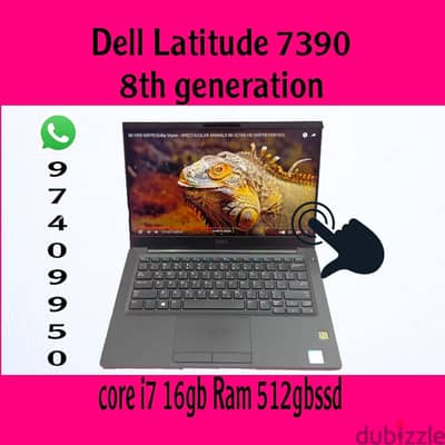 DELL TOUCH SCREEN 8th GENERATION CORE I7 16GB RAM 512GB SSD 13 INCH TO