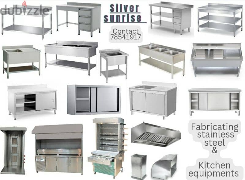 contrcat stainless steel work for coffie shop & restaurants 2