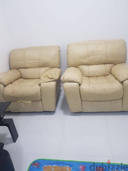 sofa 3+ 2 single recliner 1