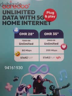 ooredoo wife internet Unlimited data 0