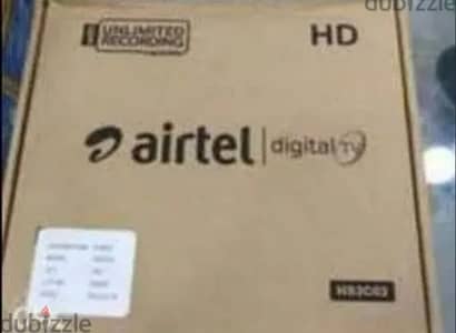 Full HDD Airtel set top box with 6months malyalam tamil telgu kannada