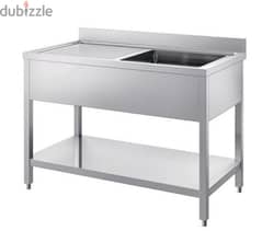 fabricating stainless steel sink single for home  & coffie shop 0