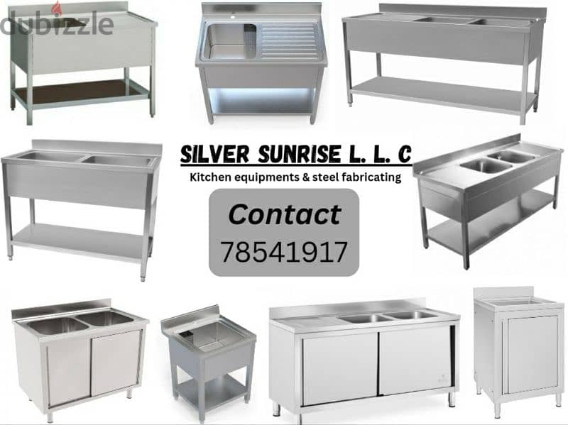 fabricating stainless steel sink single for home  & coffie shop 2