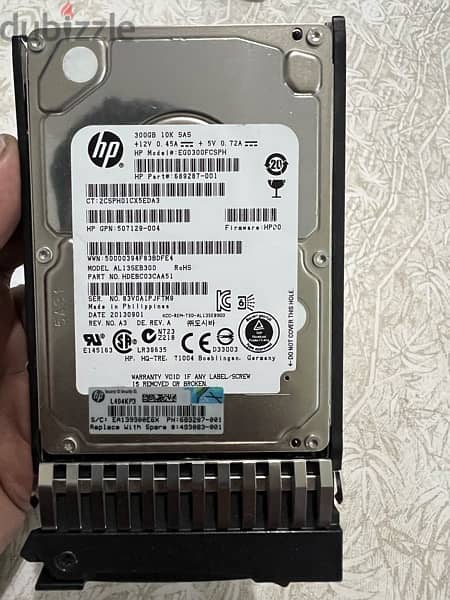 HP SAS 300 GB & 146 GB Hardisk 1