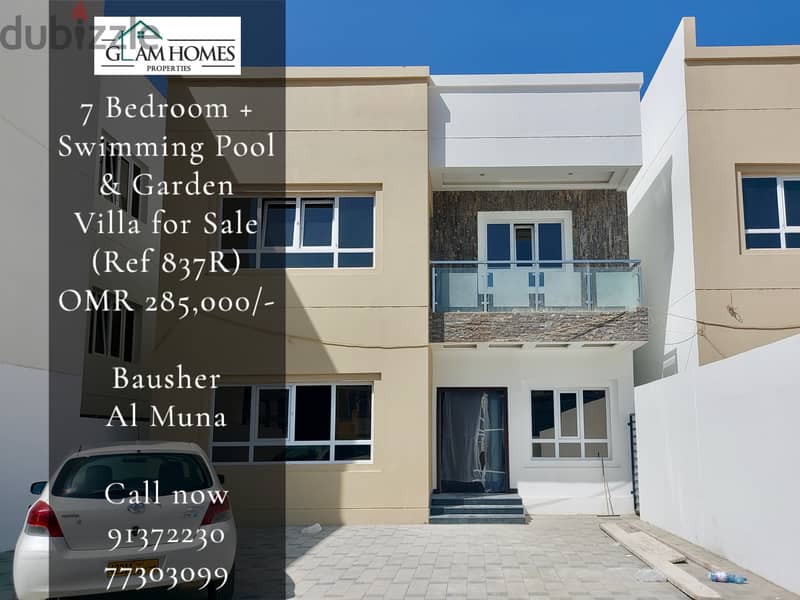 Luxurious 6 Bedrooms Villa for Sale in Bosher Al Muna REF:837R 0