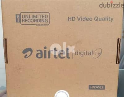 Airtel hd receiver with 6months tamil telgu kannada malyalam packag. .