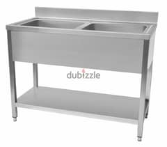 customising ss sink double  for home & coffie shop