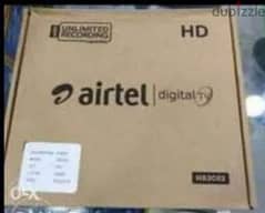 Airtel full hd setup box. with  subscription Malayalam Tamil Telugu ka 0