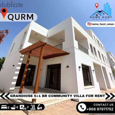 QURM | GRANDIOSE 5+1 BR COMMUNITY VILLA FOR RENT