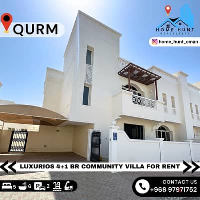 QURM | LUXURIOS 4+1 BR COMMUNITY VILLA FOR RENT