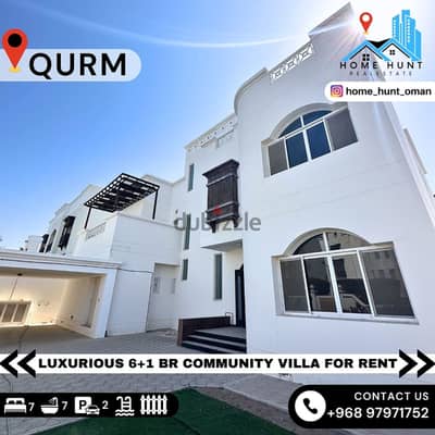 QURM | LUXURIOUS 6+1 BR COMMUNITY VILLA FOR RENT