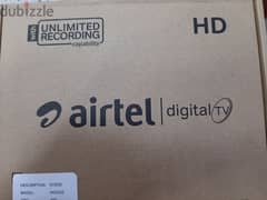 New Airtel hd recvier with subscription 0