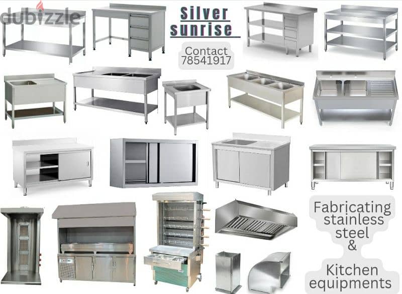 selling kitchen equipments & manufacturing  steel for coffieshop 1