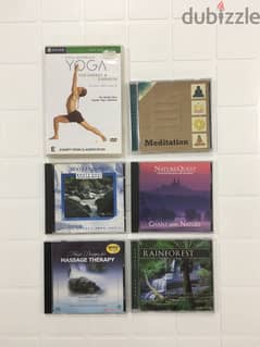 Yoga exercise DVD and five music CDs