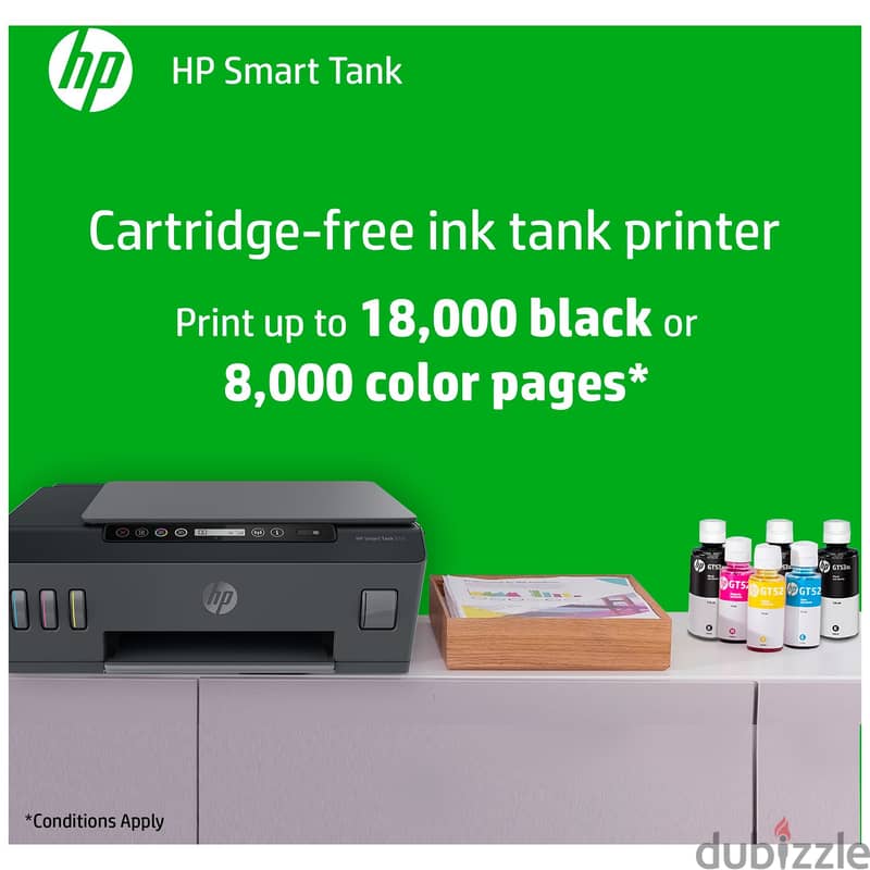HP Smart Tank 515 Printer Wireless, Print, Scan, Copy, All In One Prin 1